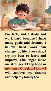 I'm Jack and I Study and Work very hard - English Listening Practice for beginners 📖👩🌍 #myparents #learnenglish #englishlanguage | English for kids