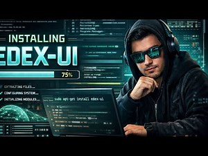 Cyber security UI Setup Tutorial | Edex UI Guide #linux #cybersecurity #edexui #shorts