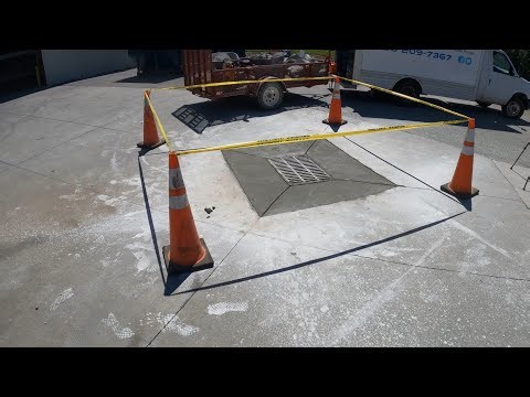Drainage Basin Repair - replace concrete in parking lot