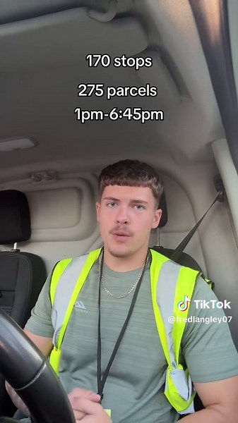 170 stops, 275 parcels: Amazon delivery route 1pm–6:45pm