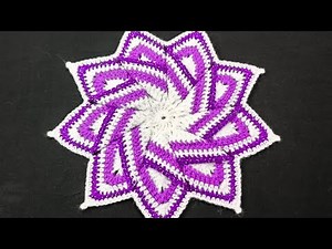 🌼 UNIQUE 🌼 Spiral Crochet Design | BEAUTIFUL Double Color Woolen Pattern #380 ✨
