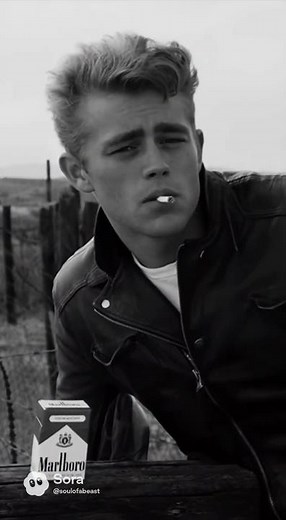 James Dean 1950's Marlboro Cigarettes Ad