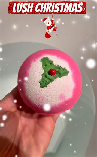 Lush Christmas 2025 🎄Sweet Pudding #bathbomb demo ♥️#lush #christmas