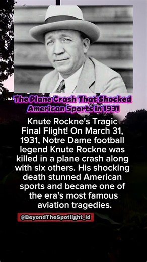 The Plane Crash That Shocked American Sports in 1931 #americanhistory #history #hollywoodhistory