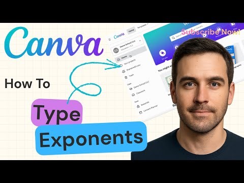 How To Type Exponents In Canva | Canva Tutorial 2025