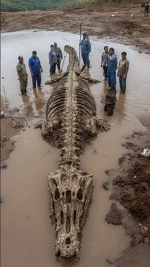 50-Foot Crocodile Skeleton Found in Brazilian Riverbed