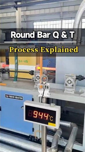 How does a round steel quenching and tempering production line work? #barheattreatment