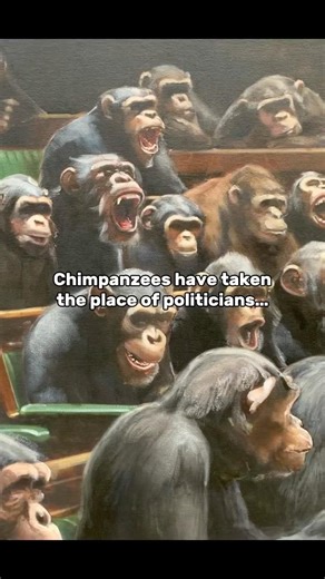 “Devolved Parliament” by Banksy | #arthistory #art #history #politics