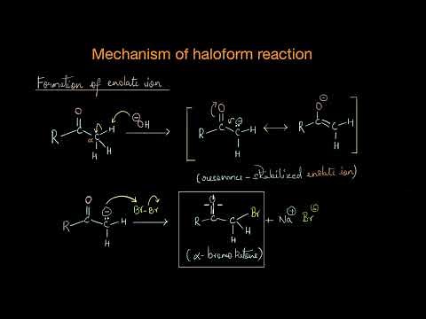 Mechanism of haloform reaction| Aldehydes, ketones and carboxylic acids | Chemistry | Khan Academy