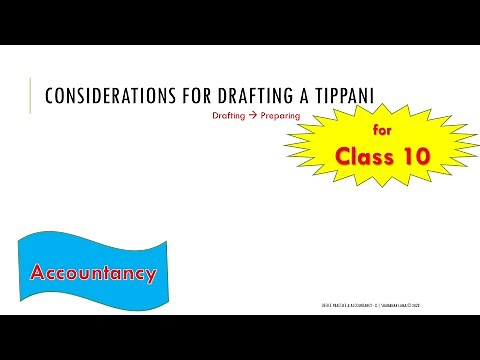 Considerations for Drafting a Tippani