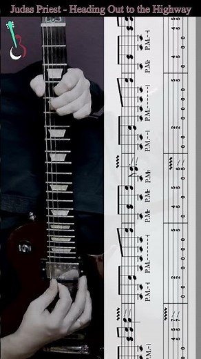 Judas Priest - Heading out to the Highway | Guitar Riff #judaspriest #guitarriffs #shorts