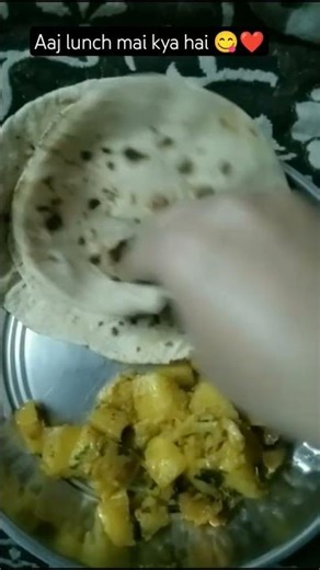 Ghr ka khana😋❤️#creatoranjali #minivlog #foodshorts #foodblogger #homemade #aloogobhikisabzi #vecna