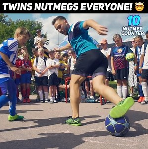 143K views · 2.1K reactions |  SHARE THE VIDEO TAG YOUR FRIENDS WHO ALWAYS GET'S NUTMEGGED! | SkillTwins | Facebook
