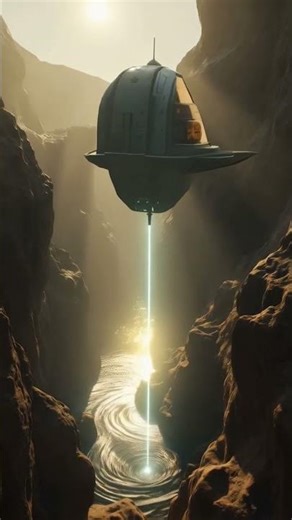 Explore a Futuristic Cliffside City in the Clouds! #scifi #animation #aivideos #shorts