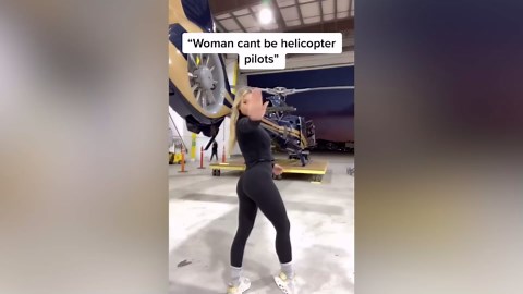 Taking flight in a helicopter