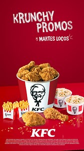 ¿Antojado? Hazle crunch a tu hambre con ¡Martes Locos! Ven y disfruta de promos irresistibles🍗💥Conoce más en KFC. *Aplican TyC* | KFC