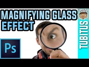 How to make a MAGNIFYING GLASS effect in Adobe Photoshop tutorial