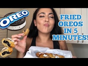 HOW TO MAKE FRIED OREOS, FRIED OREOS IN 5 MINUTES!