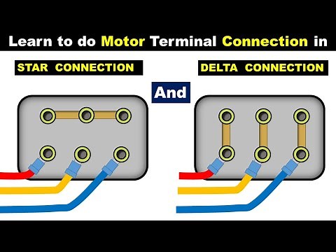 How to Connect Motor winding in Star and Delta | Motor Terminal Connection @TheElectricalGuy