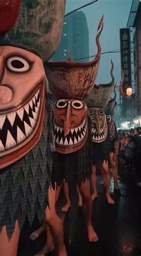Giant Ghosts Take Over! 👻 Thai Festival's Eerie Urban Mystery #PhiTaKhon #Asia #Ghosts #Creepy