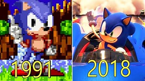Evolution of Sonic the Hedgehog Games 1991-2018 Evolution of Sonic the Hedgehog Games 1991-2018 Sonic the Hedgehog (1991) Waku Waku Sonic Patrol Car (1991) Sonic's Edusoft (1991) Sonic Eraser (1991) Sonic the Hedgehog 2 (1992) Sonic CD (1993) Sonic Chaos (1993) SegaSonic the Hedgehog (1993) SegaSonic Cosmo Fighter Galaxy Patrol (1993) Sonic the Hedgehog Spinball (1993) Sonic the Hedgehog 3 (1994) Sonic & Knuckles (1994) Sonic the Hedgehog: Triple Trouble (1994) Knuckles in Sonic 2 (1994) Sonic D