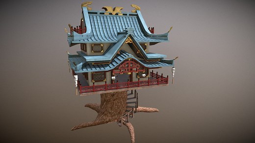 Tree House - Download Free 3D model by Pikas