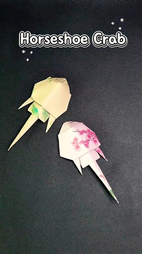 Origami Horseshoe Crab #origami #origamiart