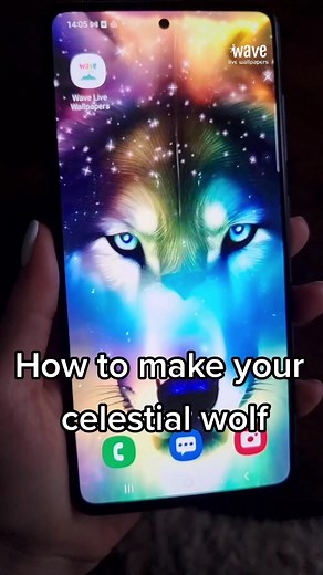 Create Stunning Celestial Wolf Wallpapers Easily