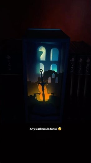 Firelink Shrine Glowing Book Nook ( Free STL by 3Demon) 🎁🤗