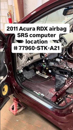 2011 Acura RDX airbag control module SRS computer part number 77960-STK-A21 location on car