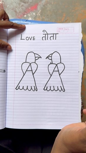 2.5M views · 10K reactions | AA = How to draw Love Parrot #art #reels | AP Drawing | Facebook