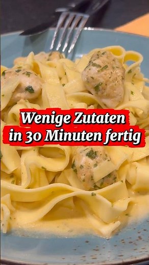 Chicken Alfredo Pasta🍝Nudeln & Hähnchenbrustfilet megalecker😋so cremig⏰in 30 Min.￼ #hähnchenrezept