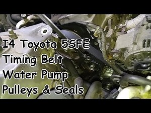 Camry Timing Belt, Water Pump, Seals & Pulleys Replacement: 2.2L I4 5SFE Engine