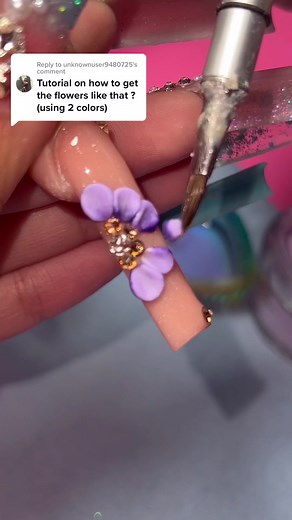 How to Do 3D Flowers on Acrylic Nails Tutorial