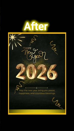 New Year poster design in Canva Mobile 📱 | Complete tutorial on my channel