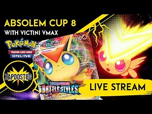 LIVE STREAM Pokemon TCG Tournament with Victini VMAX (Absolem Cup 8)