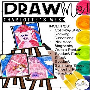 Draw Me! Charlotte's Web Directed Drawing