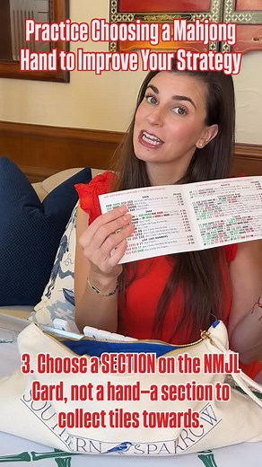 Southern Sparrow | Mahjong Tiles, Accessories, Tips & Tricks on Instagram: "This is the best way to improve your mahjong game! This solo mahjong practice can help you get better, faster, and more confident at choosing your hand in mahjong. This is the number one strategy question I get from new and long-time players alike: how do I get batter at know what hand to play?? Here’s how to improve! Grab your bag of mahjong tiles, and just leave them in the bag. This is your draw bag—you don’t need to