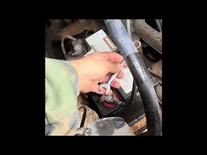 GMC Motorhome engine battery removal