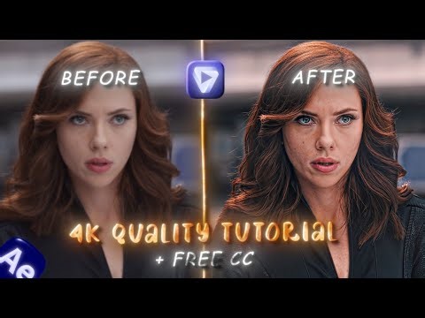 How to Get 4k Quality for your edits - Free CC after effects