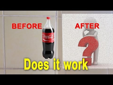 cleaning tiles and grouts with coca cola