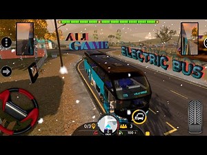 Real Electric VIP Bus Game | Snow Mode Driving |mod version|viral game 🎯