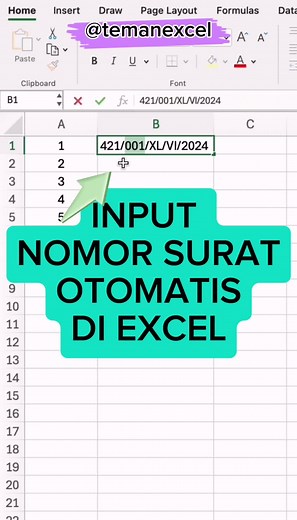 Cara Membuat Nomor Surat Otomatis di Excel