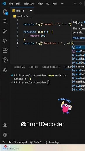 JavaScript Lambda Functions under 60 Seconds! 🚀 #shorts