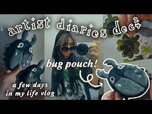 New Party Bug Pouch DESIGN PROCESS + Hotdog The Ferret 🦡 Days In My Life | Tiffany Weng