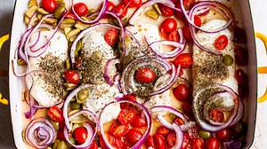 Mediterranean Baked Cod Recipe - Tasting Table