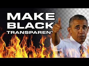 How to make BLACK background transparent or remove black backgrounds in Affinity Photo