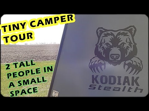 Full Tour of Our Kodiak Stealth Tiny Camper by Rustic Trail Teardrop + Camping Impressions
