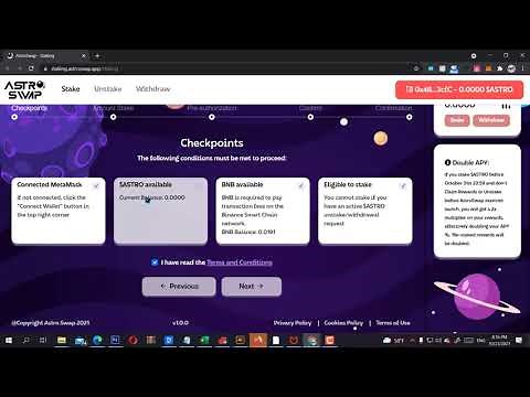 🚀🔥STAKING ASTROSWAP | TUTORIAL | How To Stake Astro Swap Coin | $Astro Token