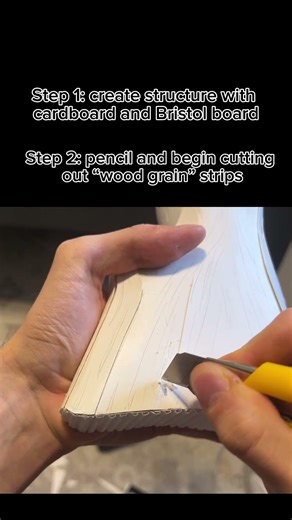 Cardboard wood texture for MG-42 machine gun ‼️ #papercraft #cardboardcrafts #artsandcrafts #artwork